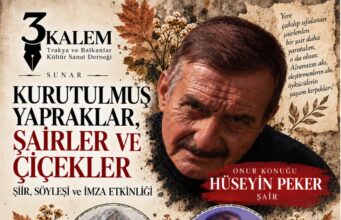 HÜSEYİN PEKER, ALTAY ÖMER ERDOĞAN VE İHSAN TEVFİK 13 EKİM’DE TEKİRDAĞ’DA BULUŞUYOR